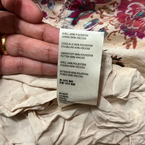 Free People Closer To The Heart Tiered Floral Dress Size XS - Picture 15 of 16